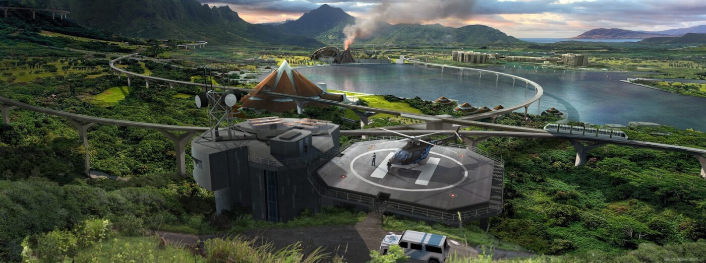 jurassic world view in 3d