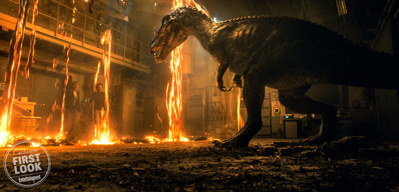 First Look: A Baryonx Stares Down Members of the Dinosaur Protection Group in new Fallen Kingdom Screenshot!