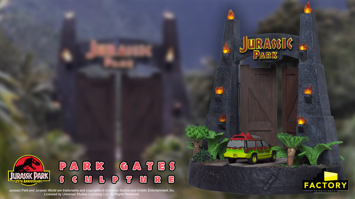 Factory Entertainment Announce Limited Edition Jurassic Park Gates Statue for Pre-order & We Have a 10% Off Code!