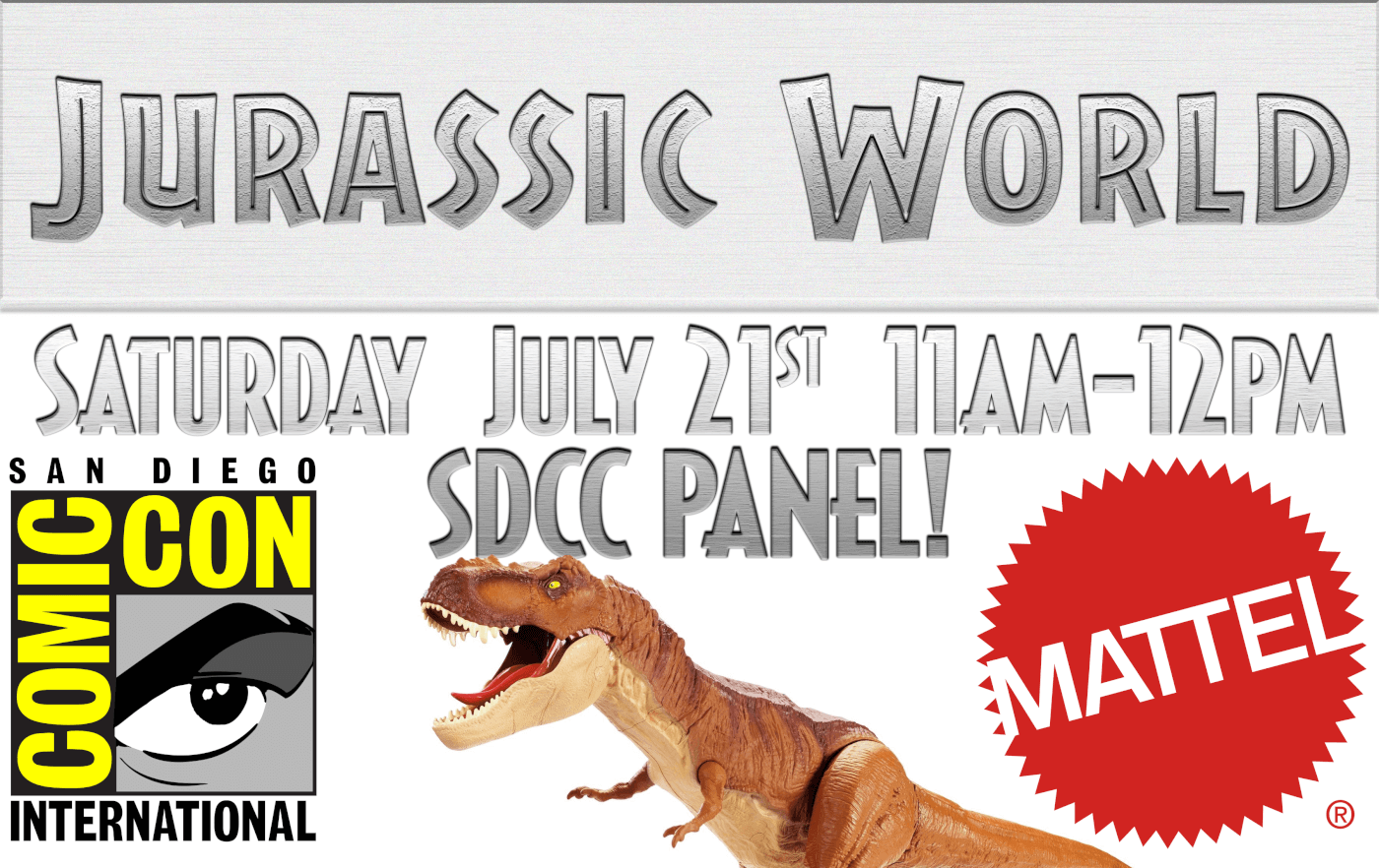 Mattel to Host Jurassic World San Diego Comic Con Panel This Saturday Featuring Reveals & Giveaways!