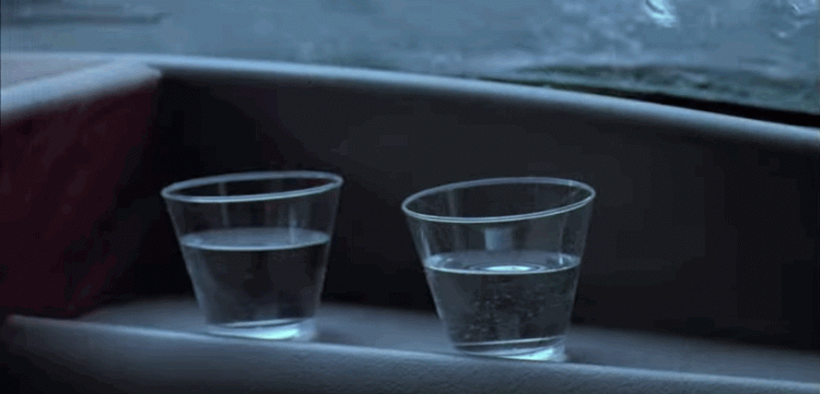 Vibrating water glass from Jurassic Park has been recreated by Jurassic Collectables