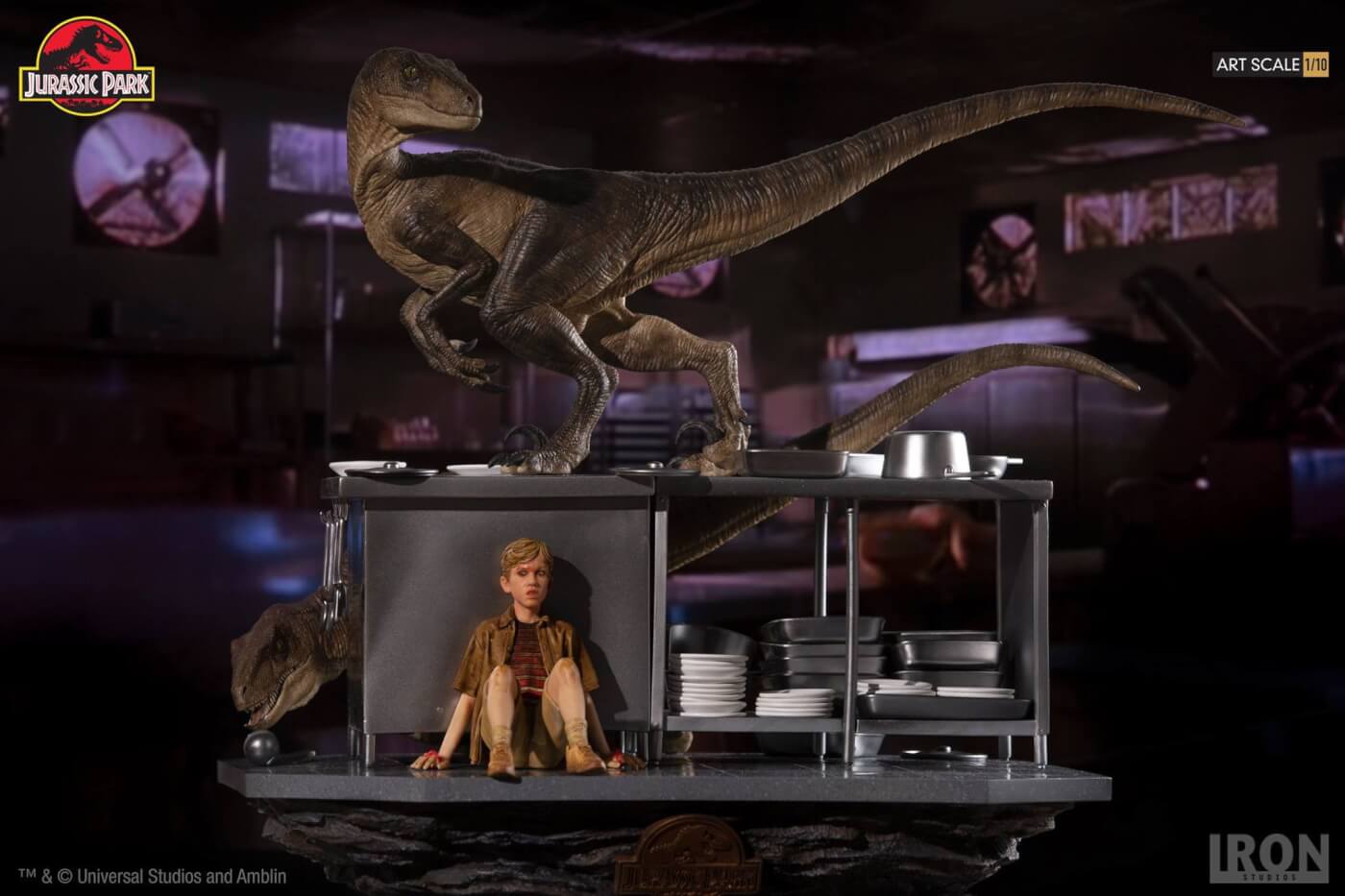 velociraptors in the kitchen