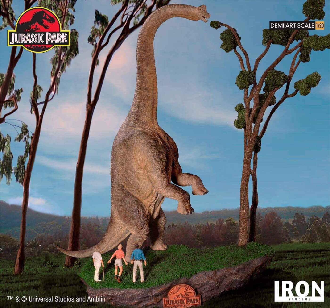 Iron Studios Unveil Majestic Jurassic Park Brachiosaurus Collectible Diorama