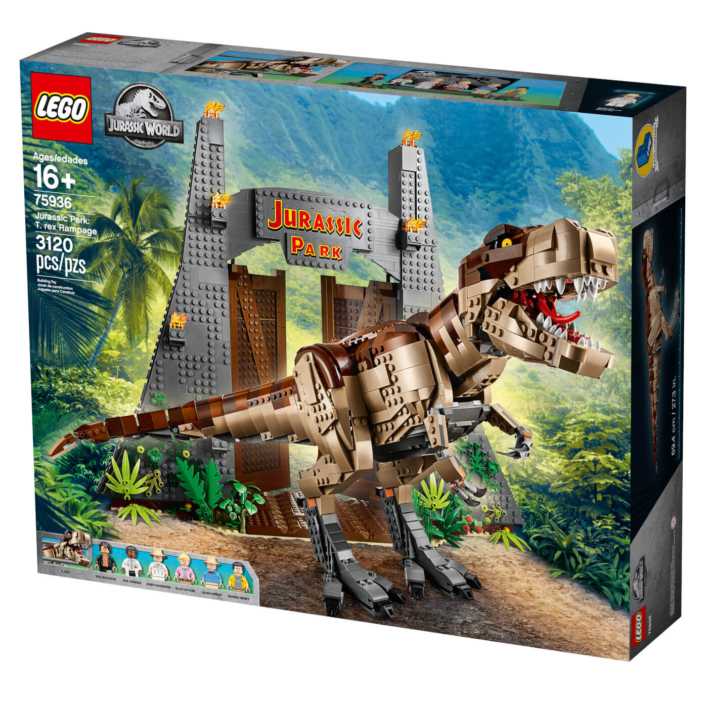 Jurassic Park A Tirannosauro T-REX COMPATIBILE LEGO Jurassic World 