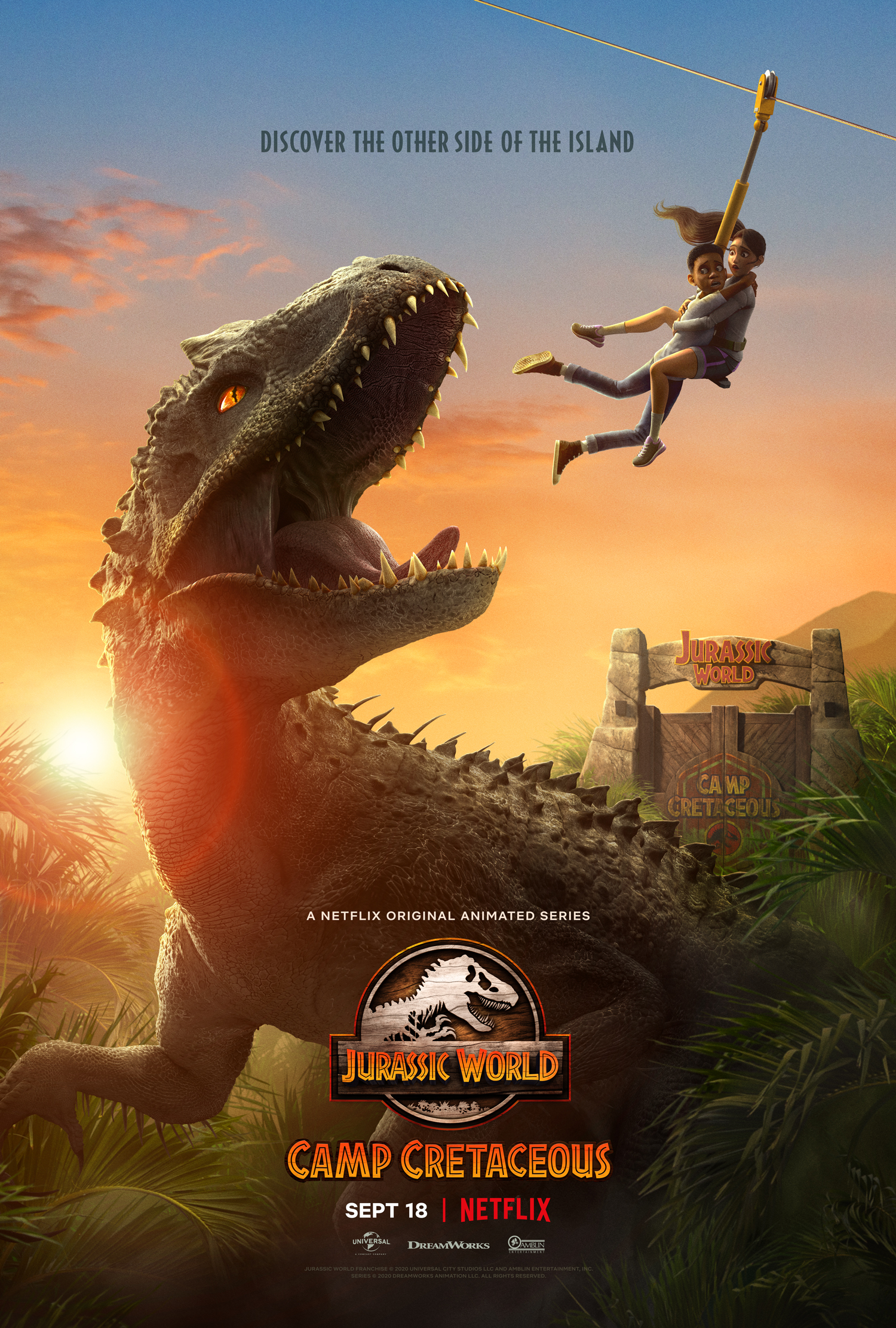 Jurassic World Camp Cretaceous To Debut On Netflix September 18 Watch The Trailer Jurassic Outpost