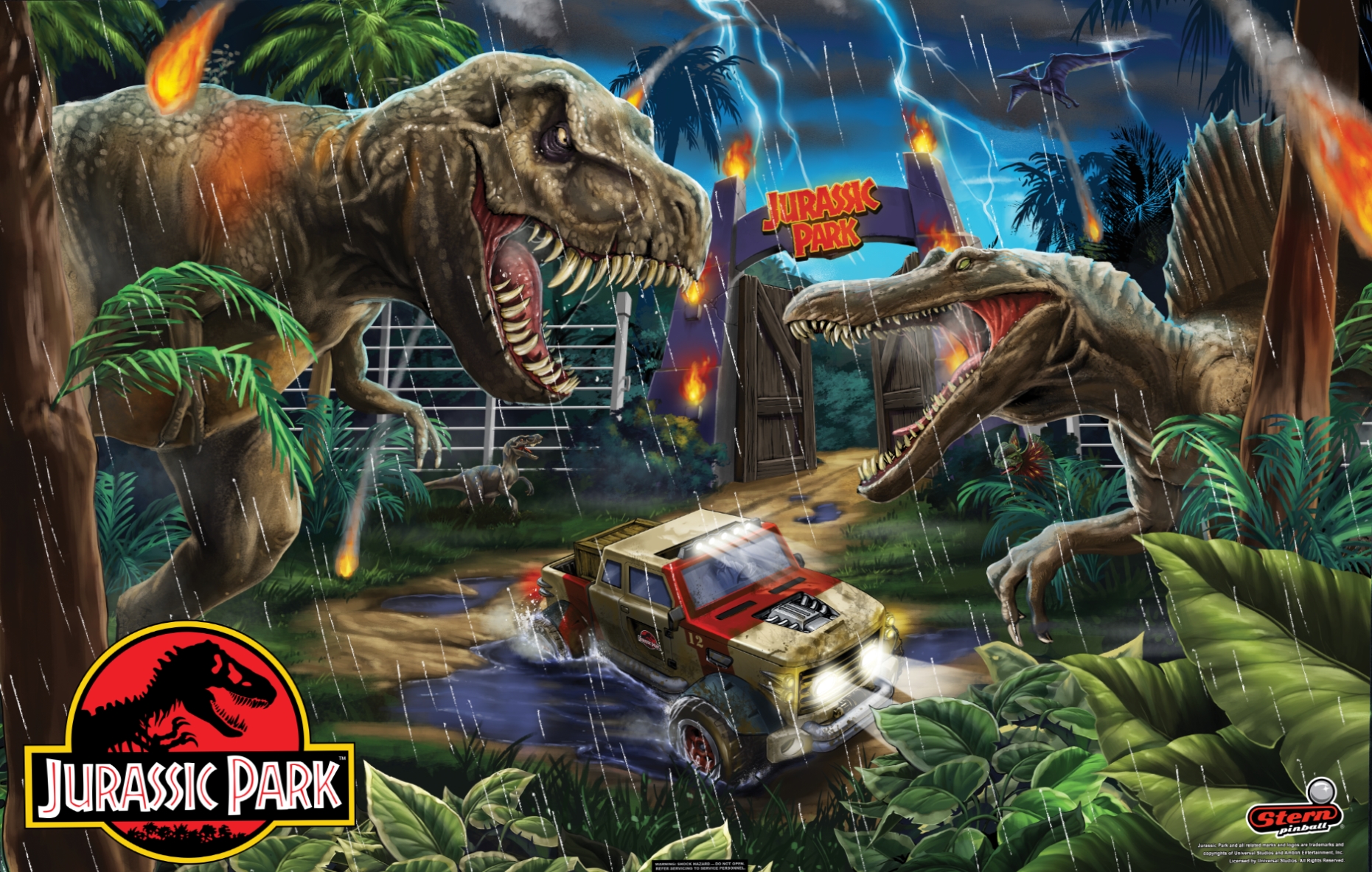 Stern Pinball Releases New Pinball Machine Dedicated To The Original Jurassic Park Trilogy