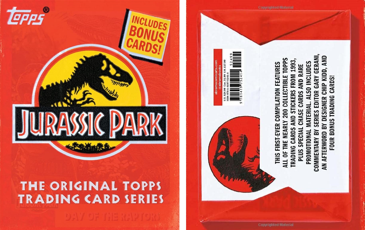 Advance Review Of The Upcoming ‘Jurassic Park: The Original Topps Trading Card Series’ Book!