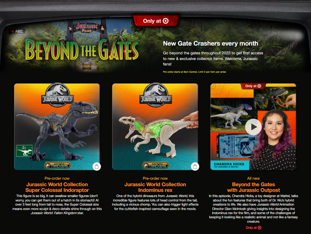 Mattel Crowdfunding Jurassic Park: The Gates Playset