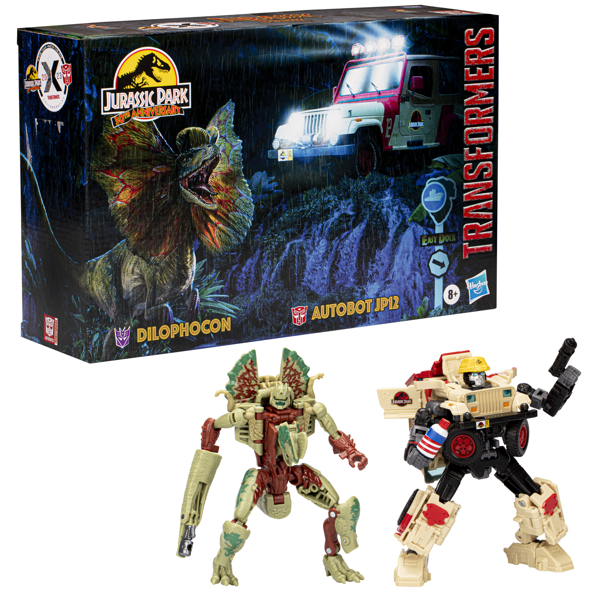 Hasbro Reveals Jurassic Park x Transformers Dilophocon and Autobot JP12