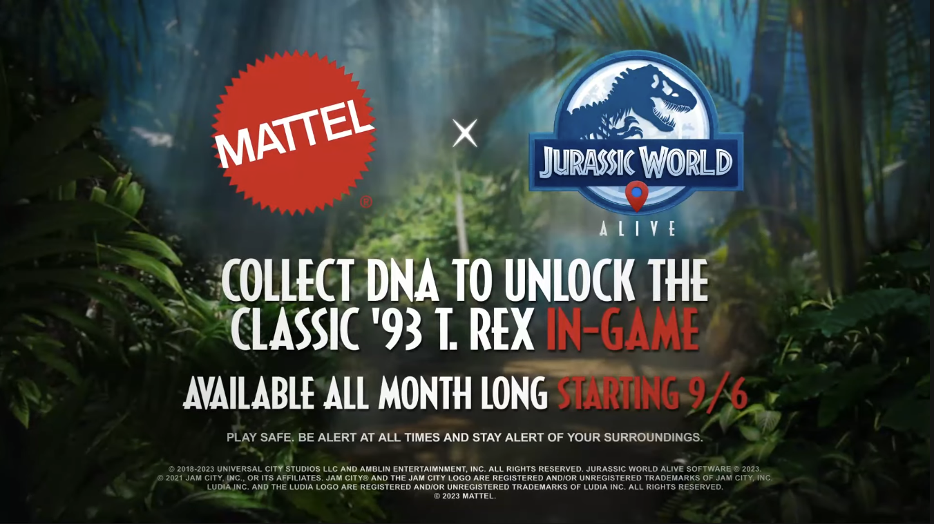 Mattel’s ’93 Classic T Rex Joins The Dinosaur Roster Of Jurassic World Alive Jurassic Outpost