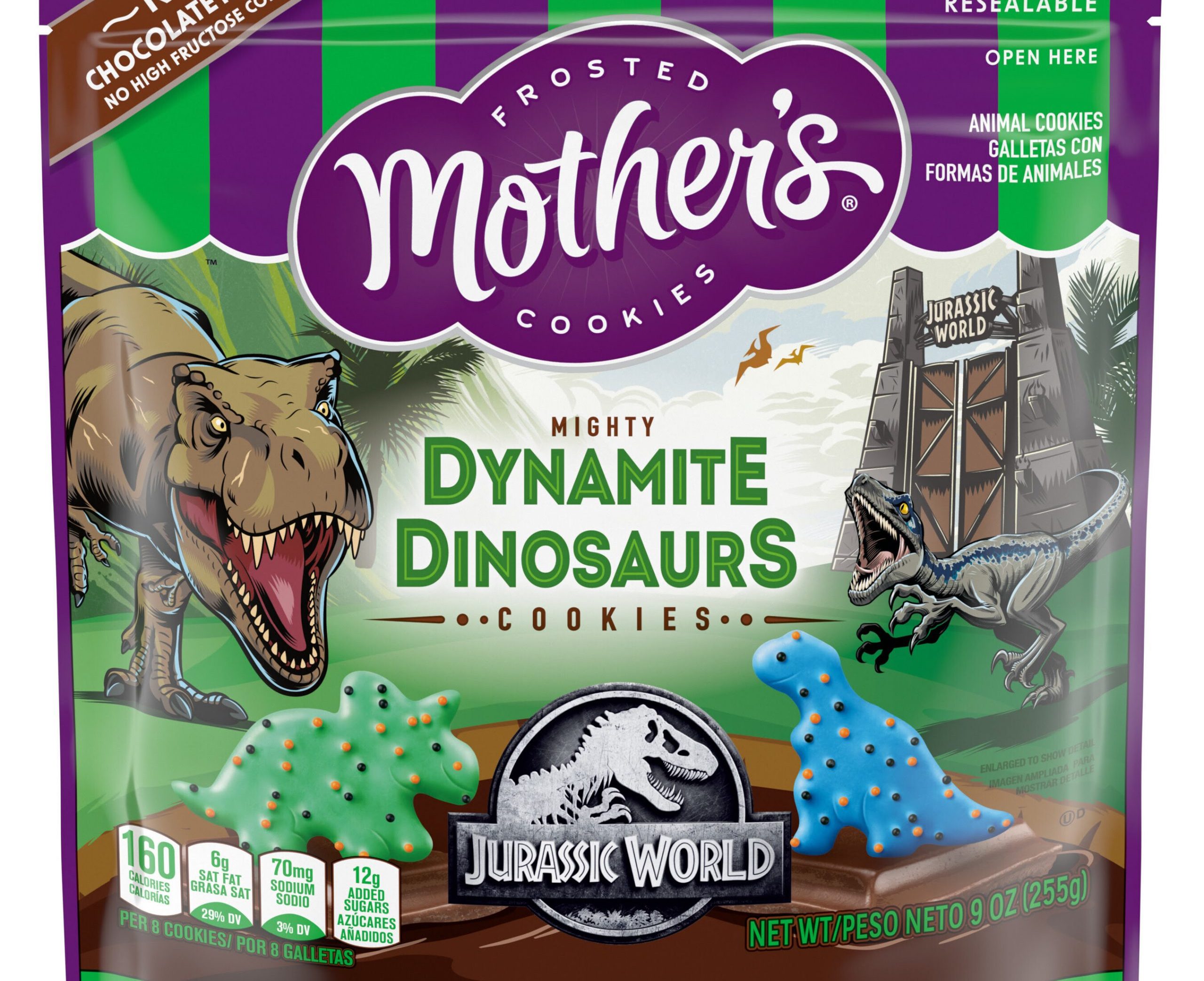 Mother’s Cookies Introduces Dynamite Dinosaurs – Inspired by Jurassic World